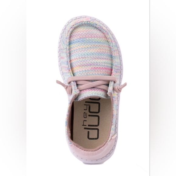 HEY DUDE Wendy SOX GIRL'S slip on Casual Shoe Aurora White / Pastel - Picture 2 of 4